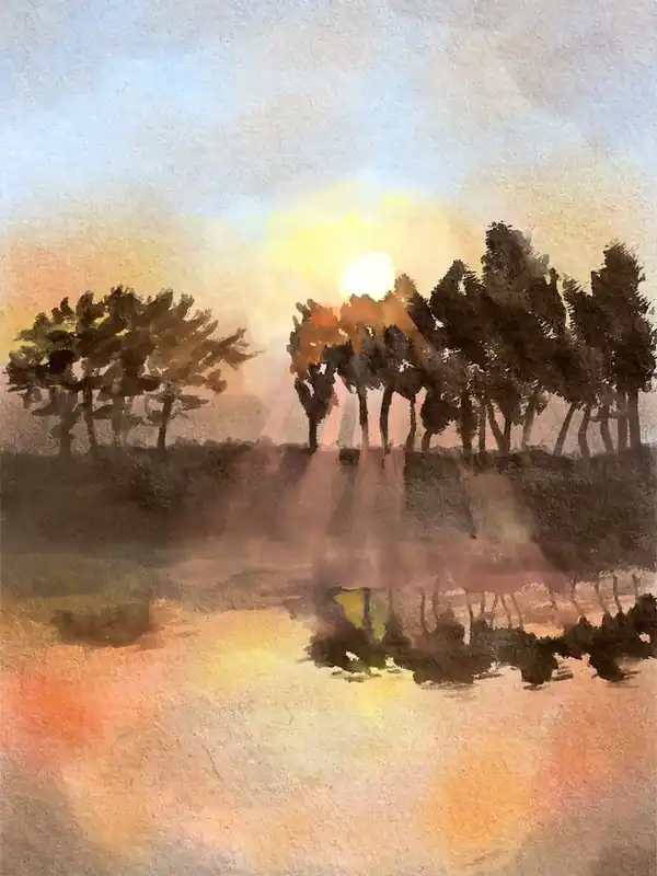 Weekend Sale Serenade Of The Countryside A Watercolor Symphony