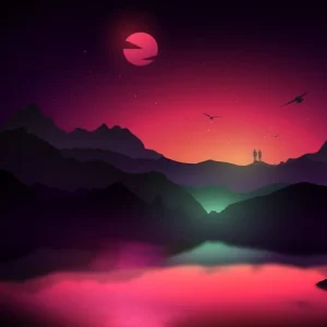 Sunset Over A Lake Place Order