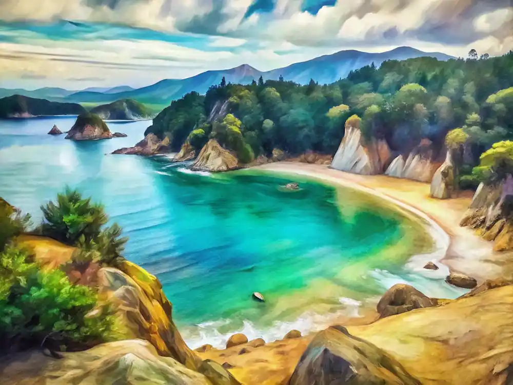 Van Gogh Abel Tasman National Park New Zealand High Quality