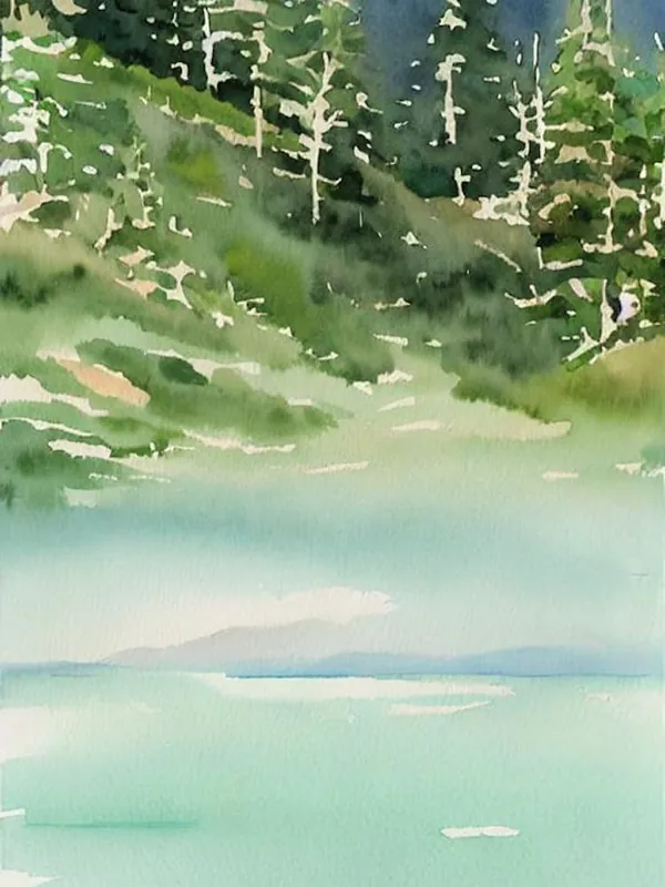 Olympic National Park United States Of America Water Colour Poster Trusted Brand