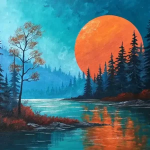 Sunset By The Lake 13 Reduced Price