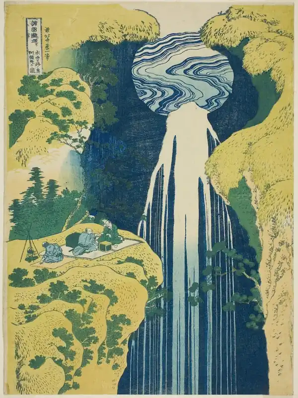 The Waterfall Of Amida Behind The Kiso Road, Katsushika Hokusai Price Drop