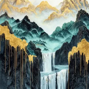 Western Ghats Golden Peaks - Mystic Geometry Certified