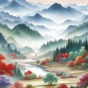 Watercolor Vibrant Country 9 Bargain