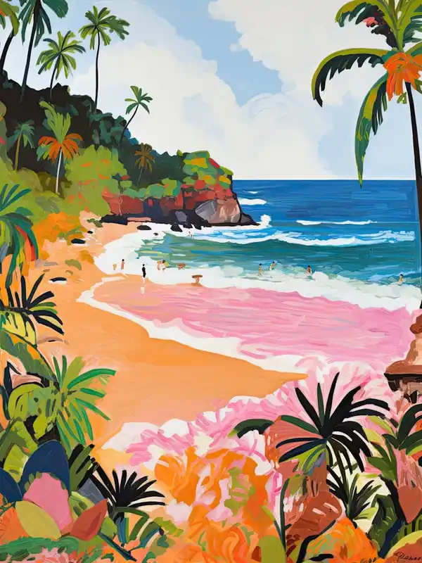 Deal Bathsheba Beach, Barbados, Matisse And Rousseau Style 3