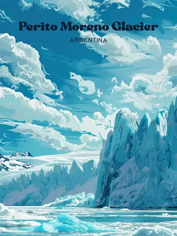 Hot Deal Perito Moreno Glacier Los Glaciares Digital Travel Art