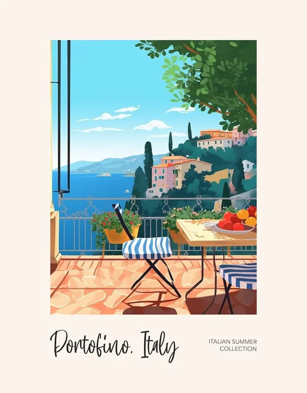Portofino Cat On A Window 4 Italian Summer Collection Luxury