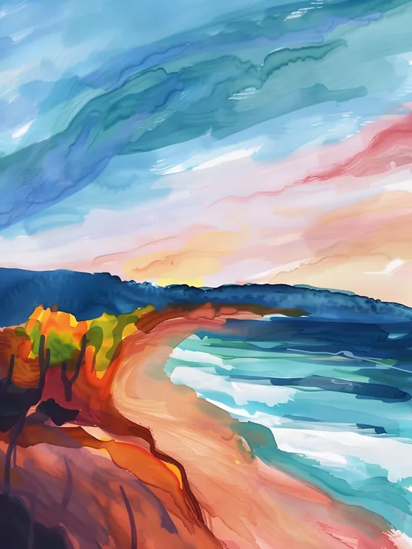 Sunset At The Beach 5 Trending