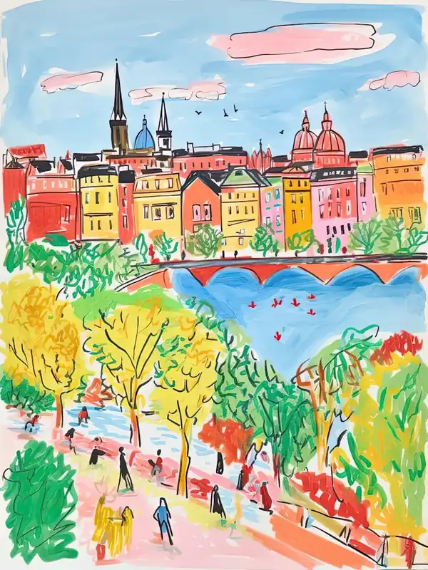 Editor’s Pick Budapest, Dreamy Storybook Illustration 2
