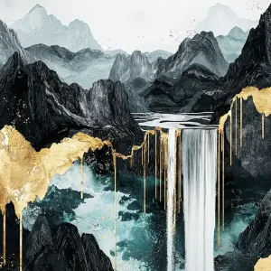Special Offer Ryukyu Golden Peaks - Metallic Abstraction
