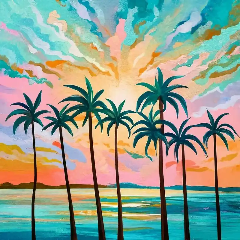 Trending Sunset Palm Trees