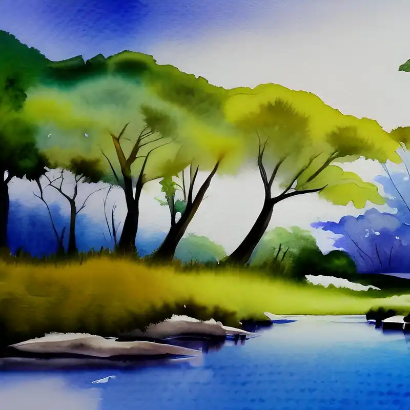 Top Pick Watercolor Treeline