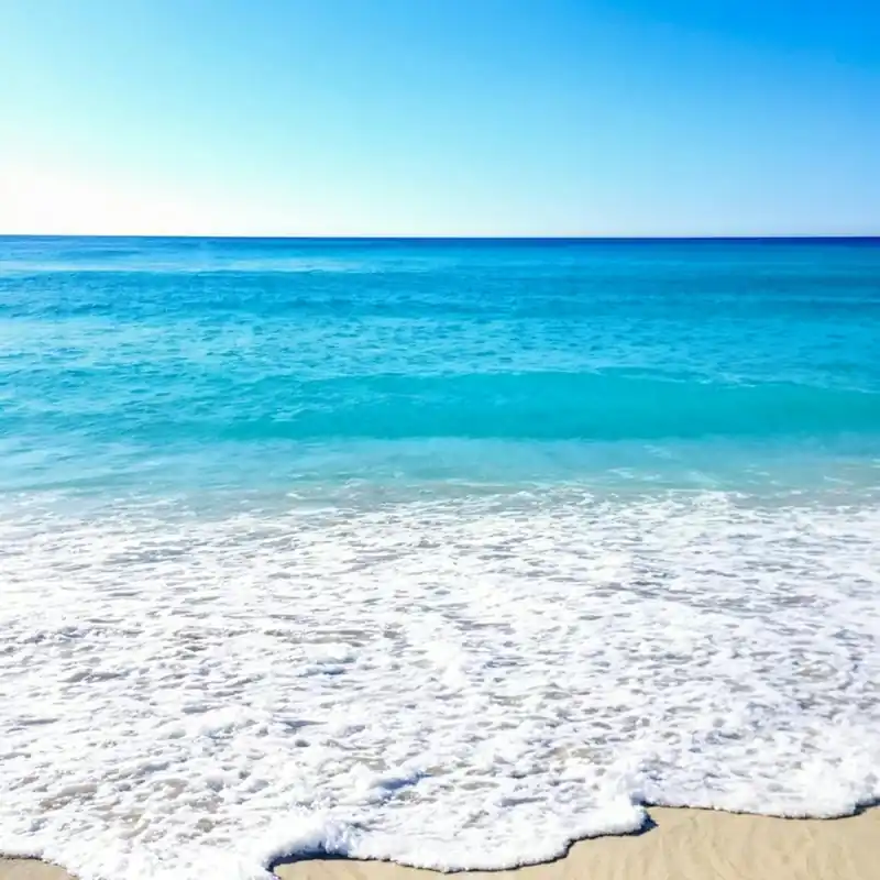 Top Pick Crystal Clear Turquoise Waters Gently Lap Upon A Sun Drenched Undisturbed Sandy Beach With A Prist (6)