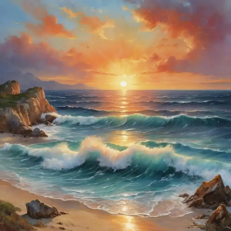 Sunset Over The Sea 1 Luxury