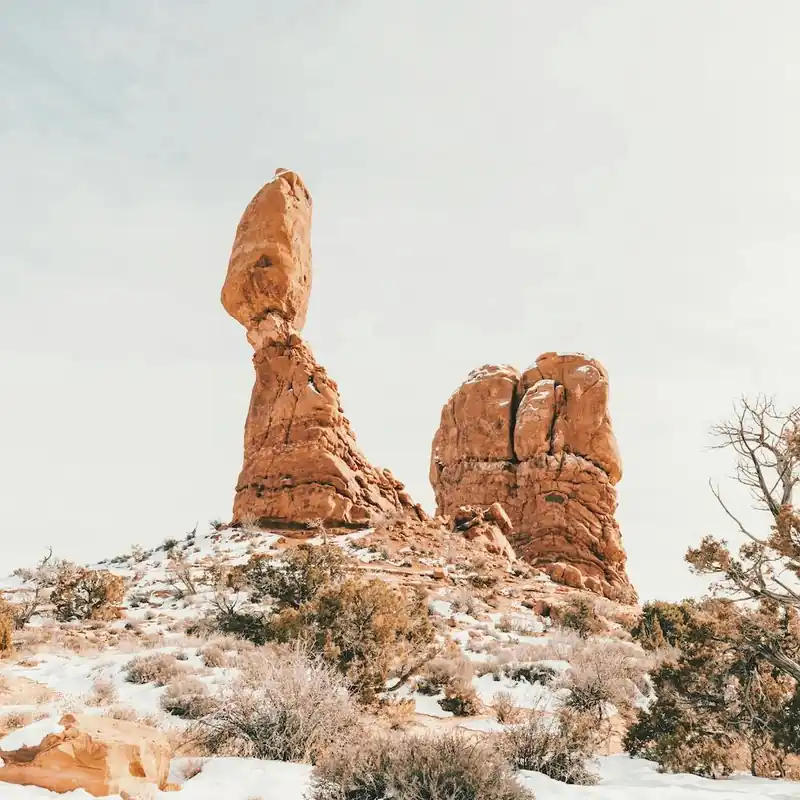 Exclusive Winter Desert Rocks