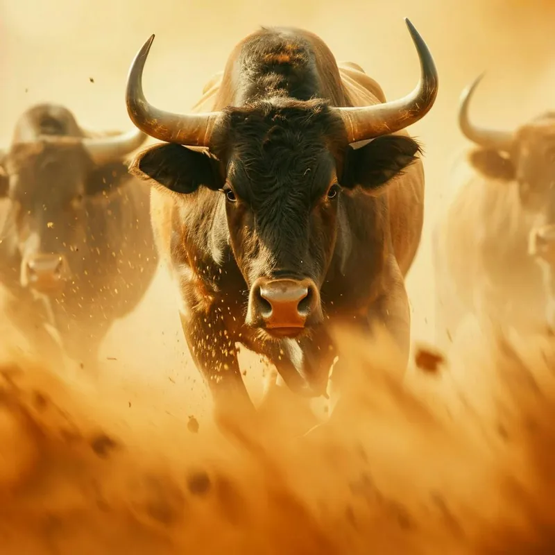 Bulls Running In The Dust Bargain
