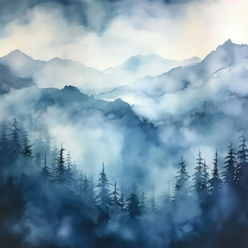 No Minimum Order Misty Mountains
