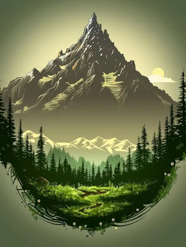 Buy Online Mountain Landscape 25