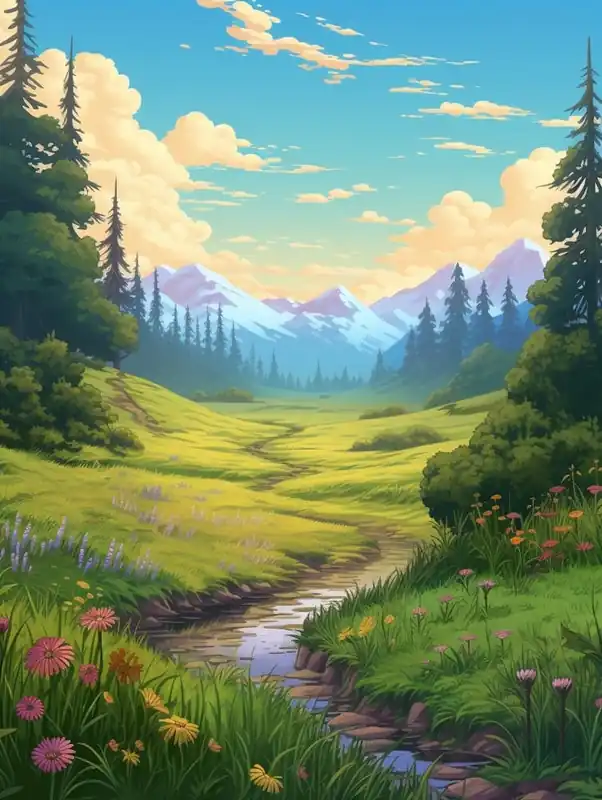 Secure Checkout Meadow Landscape Pixel Art 4