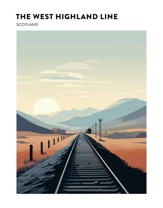 Don’t Miss Out The West Highland Line Scotland 1 Hiking Trail Landscape Poster