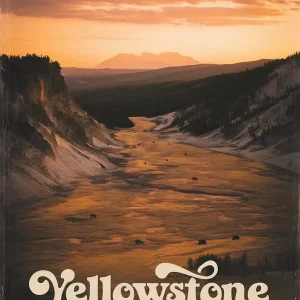 Yellowstone National Park Vintage V 07 In Demand