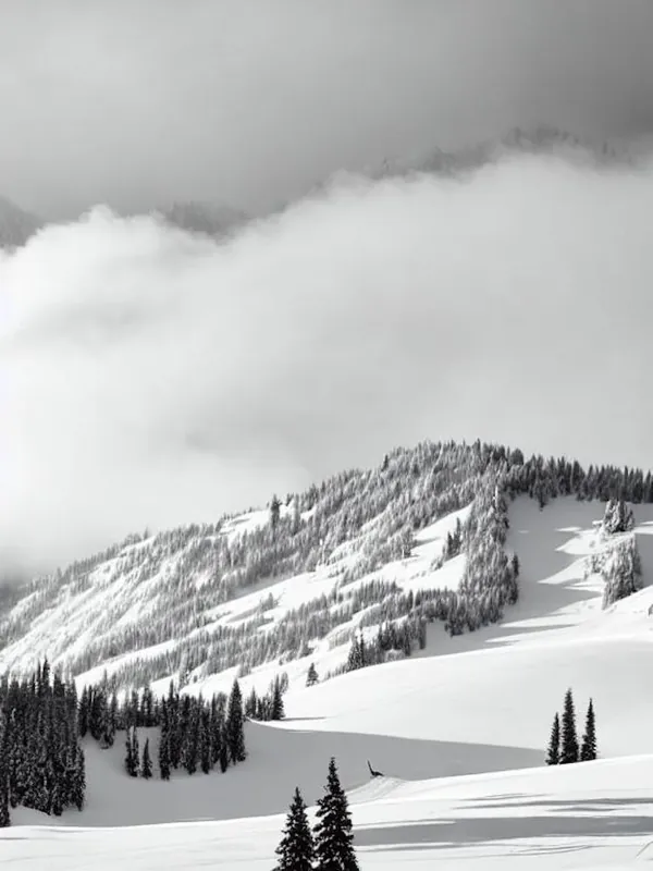 Snowbird, Usa Black And White Skiing Poster Warranty Included
