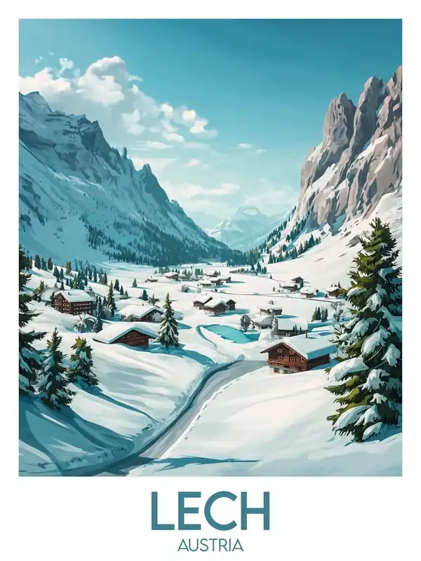 Hot Picks Affiche de voyage Lech