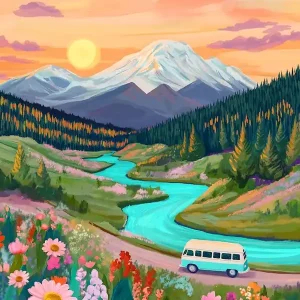 Sunset In The Mountains Last Chance