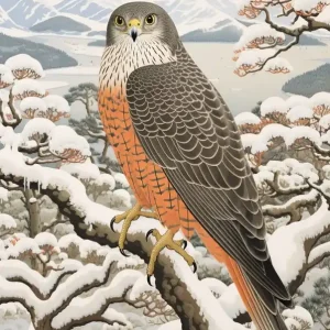 Winter Bird Painting Falcon 8 Get Yours