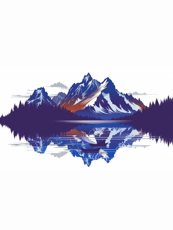 Mountains And Lake In Demand