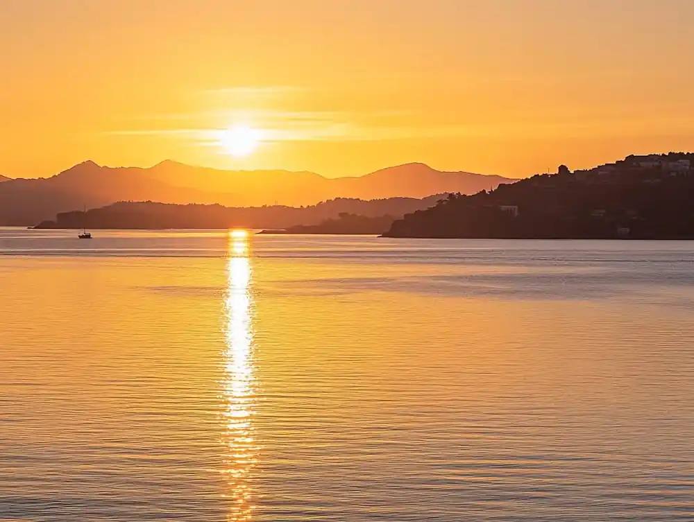 Sunset Over A Lake Special Discount