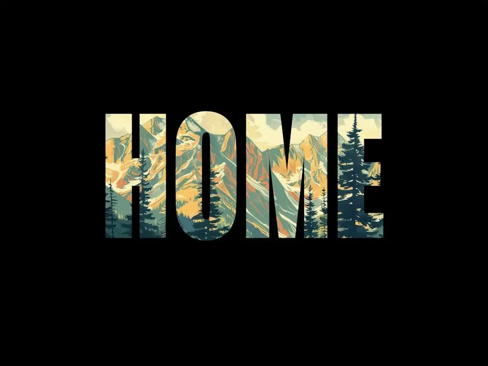 Home Poster Landscape Retro Illustration 5 Last Chance