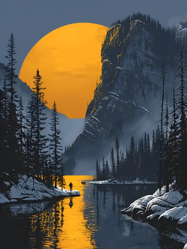 Last Chance Sunset In The Mountains Canvas Print