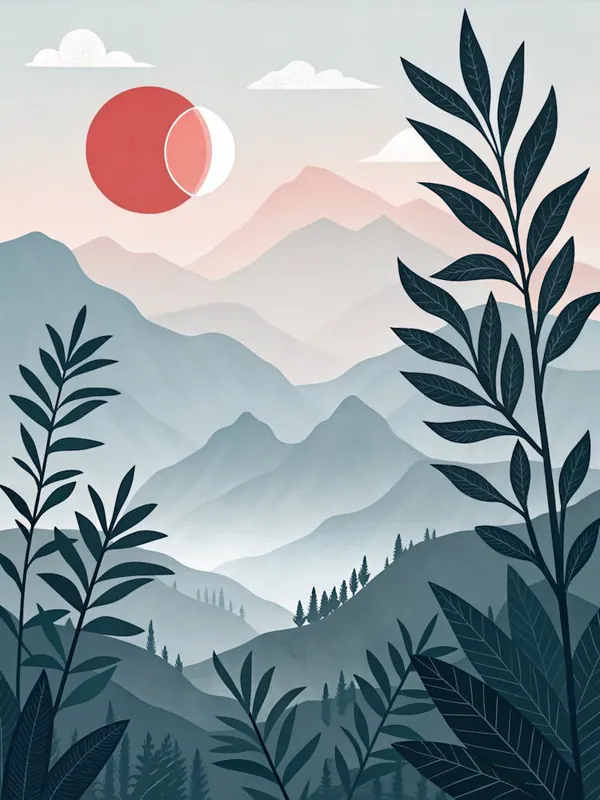 Save Now Sunset In The Mountains 37