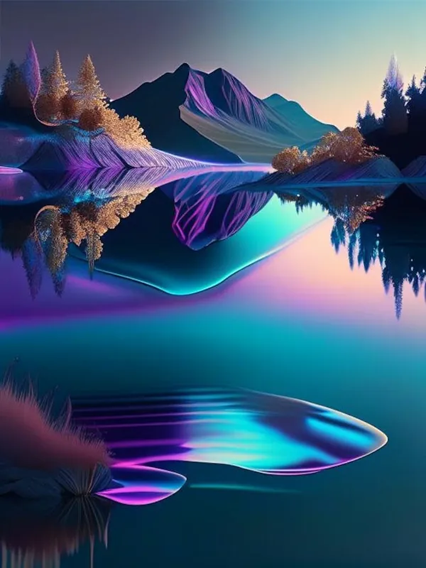 Big Sale Lake, Waterscape Holographic 2