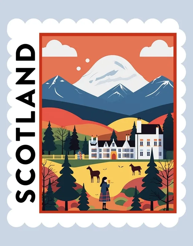 Best Price Scotland 1 Travel Stamp Poster
