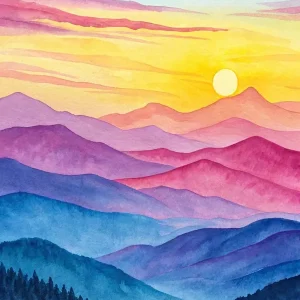 Sunset In The Mountains 9 Deal