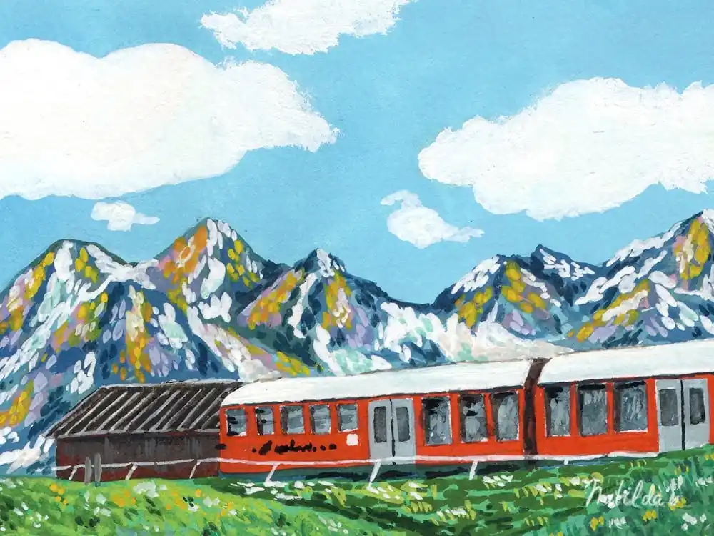 Special Discount Train In The Mountains