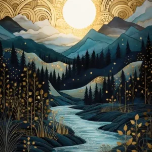 Sunset In The Mountains 13 Shop Now