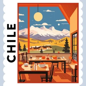 Super Sale Chile 3 Travel Stamp Poster