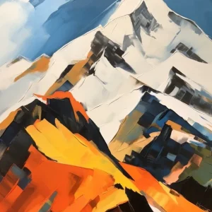 Wholesale Mount Olympus Greece 7 Mountain Painting