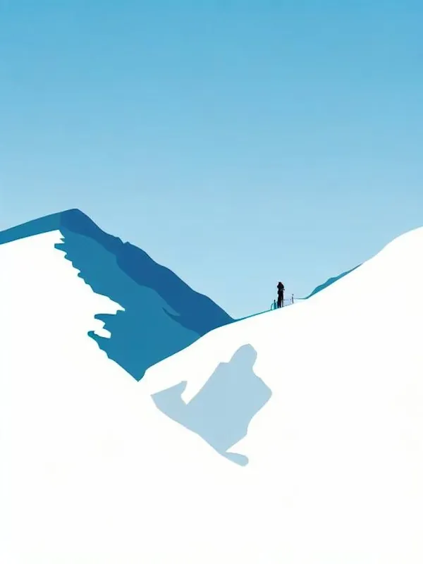 Davos Klosters, Switzerland Minimal Skiing Poster While Supplies Last