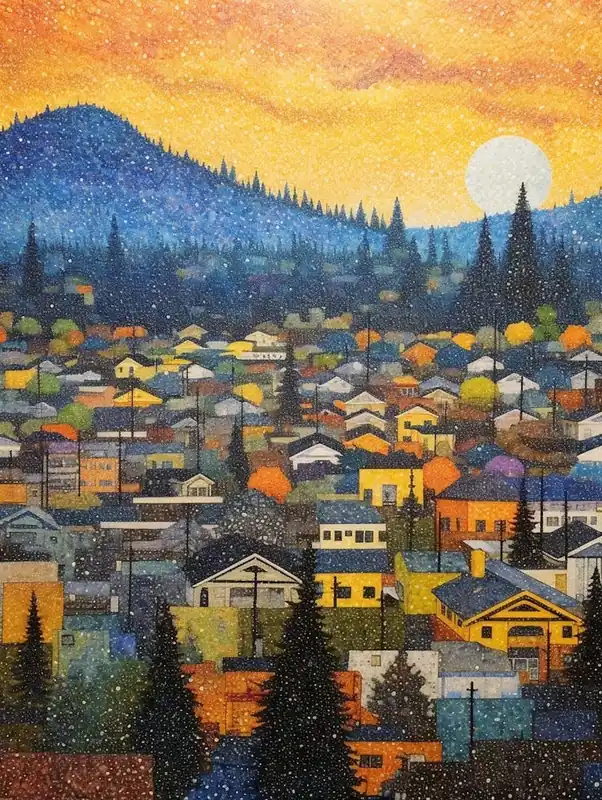 Bellingham Washington Retro Pop Art 12 Final Sale