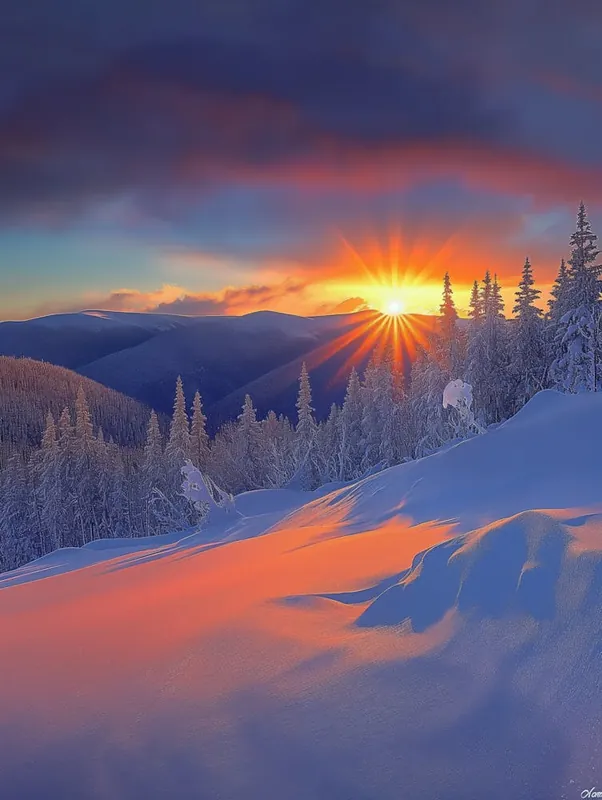 Sunset In The Mountains 3 Best Price