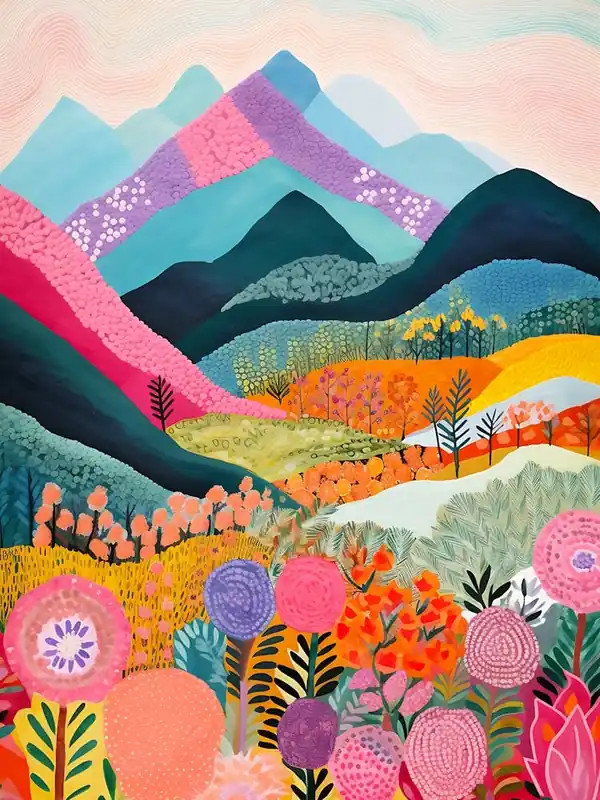 Modern Abstract Mountain 1