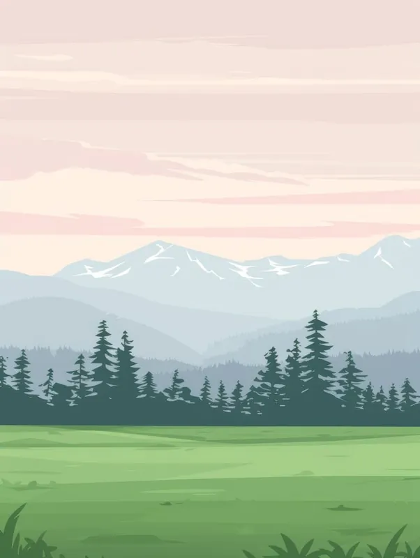 Landscape With Mountains And Trees 1 Order Now