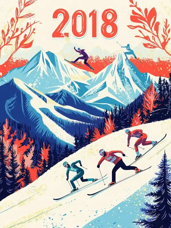 Next Day Delivery Aihrgdesign A Vibrant Sports Poster For The 2018 Winter Olymp 5015a4e4 3cb5 4e15 Ae5d 8020c3549a30 3
