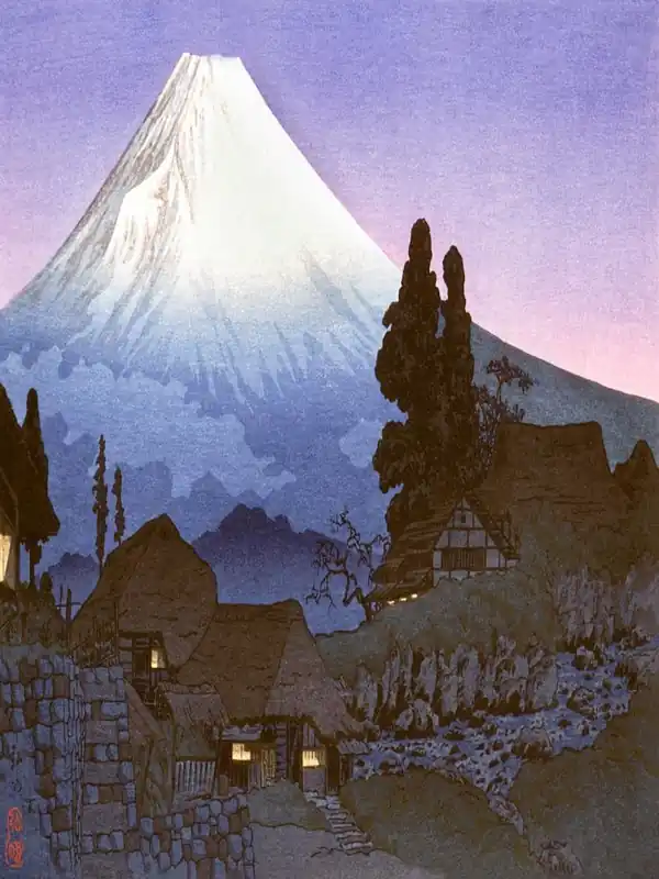 Markdown Mt Fuji At Dusk