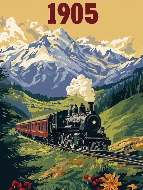 Affordable Aihrgdesign A Vintage Travel Poster Of A Mountain Railway In