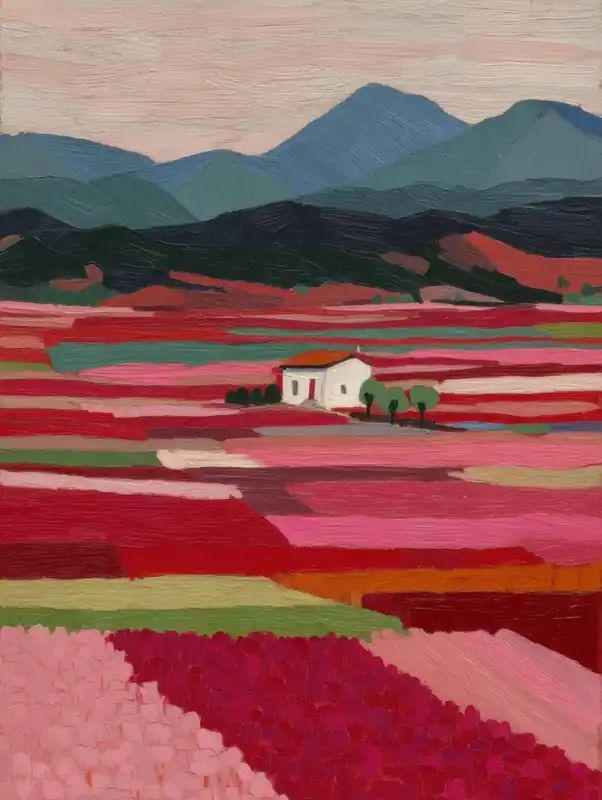Pink Fields 1 Genuine